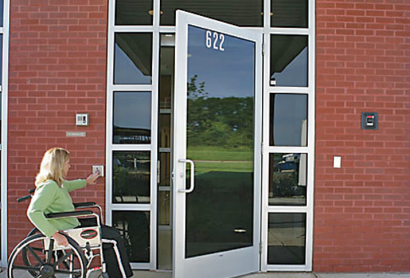 commercial handicapped door electrical installation in oakville